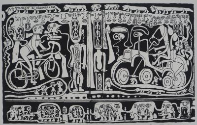Yvon TAILLANDIER : L’ambassade du Taillandier-Land, Sérigraphie originale signée 2