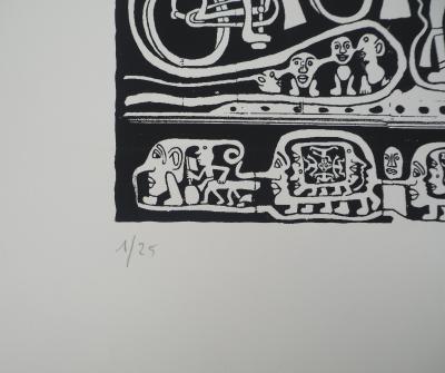 Yvon TAILLANDIER : L’ambassade du Taillandier-Land, Sérigraphie originale signée 2