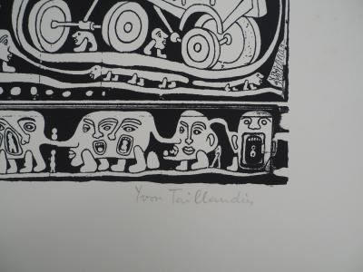 Yvon TAILLANDIER : L’ambassade du Taillandier-Land, Sérigraphie originale signée 2