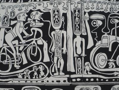Yvon TAILLANDIER : L’ambassade du Taillandier-Land, Sérigraphie originale signée 2