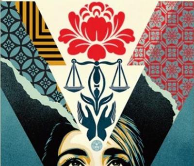 Shepard Fairey (OBEY) - Uplift Justice -  Lithographie Offset signée 2