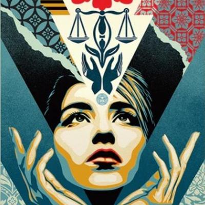 Shepard Fairey (OBEY) - Uplift Justice -  Lithographie Offset signée 2