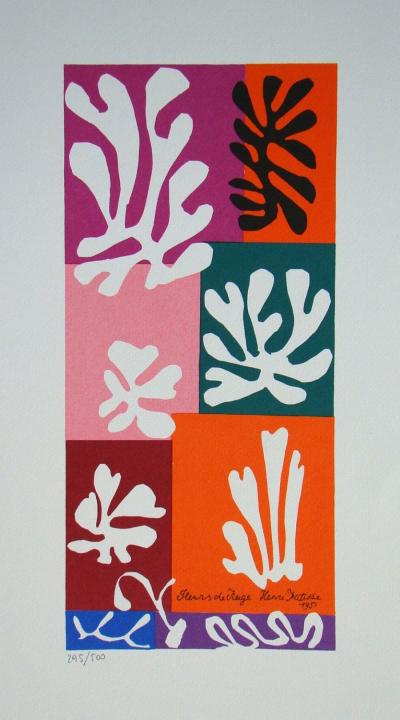 Henri MATISSE (after) - Fleurs de Neige, 1978 - Limited edition serigraphy signed and numbered 2
