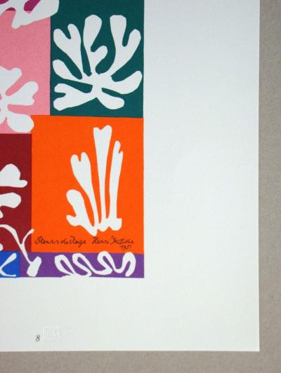 Henri MATISSE (after) - Fleurs de Neige, 1978 - Limited edition serigraphy signed and numbered 2