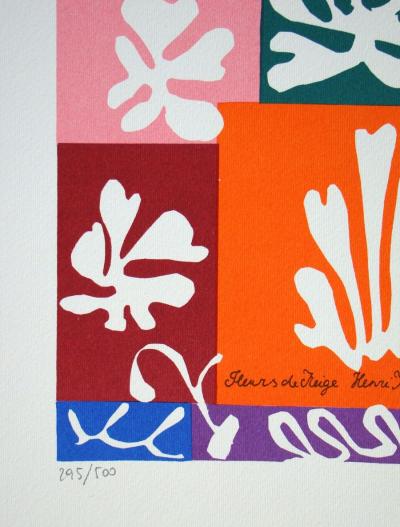 Henri MATISSE (after) - Fleurs de Neige, 1978 - Limited edition serigraphy signed and numbered 2