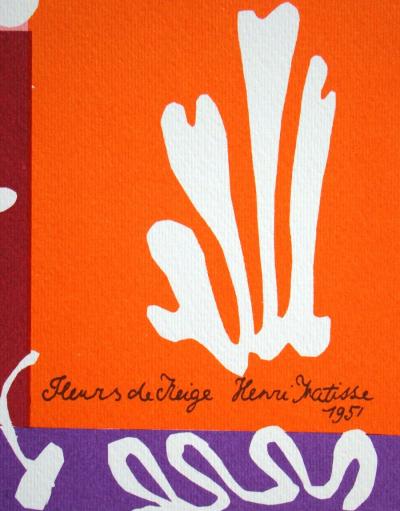 Henri MATISSE (after) - Fleurs de Neige, 1978 - Limited edition serigraphy signed and numbered 2