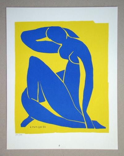 Henri MATISSE (after) - Nu bleu, 1978 - Limited edition serigraphy signed and numbered 2