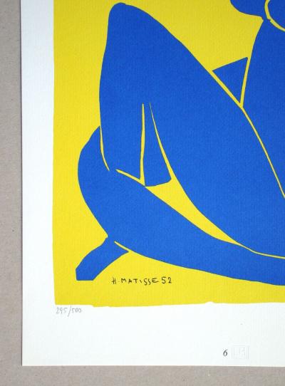 Henri MATISSE (after) - Nu bleu, 1978 - Limited edition serigraphy signed and numbered 2