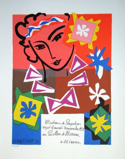 Henri MATISSE (after) - Madame de Pompadour, 1978 - Limited edition serigraphy signed and numbered 2