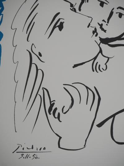 Pablo PICASSO : Amour maternel, Lithographie signée 2