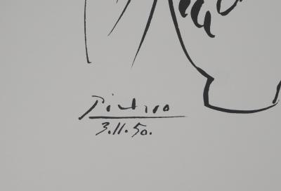 Pablo PICASSO : Amour maternel, Lithographie signée 2