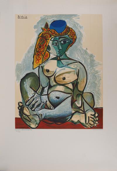 Pablo PICASSO - Femme au bonnet turc, 1974 - Lithographie signée dans la planche 2