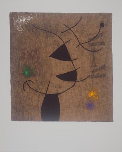 Joan MIRO : Femme dans le vent, Lithographie signée 2