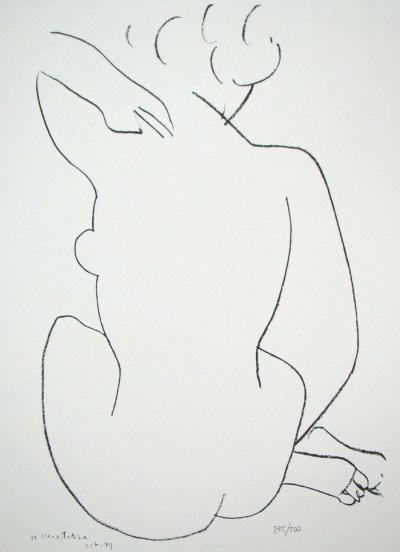 Henri MATISSE (after) - Nu de dos, 1978 - Limited edition lithograph signed and numbered 2