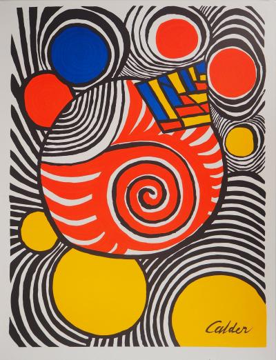 Alexander CALDER : Les Travestis du Réel, Affiche en lithographie signée 2