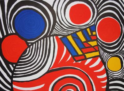 Alexander CALDER : Les Travestis du Réel, Affiche en lithographie signée 2
