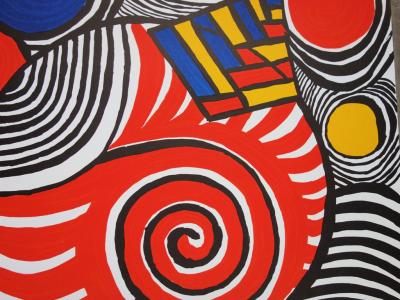 Alexander CALDER : Les Travestis du Réel, Affiche en lithographie signée 2