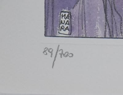Milo MANARA : Le châtiment, Lithographie originale signée 2
