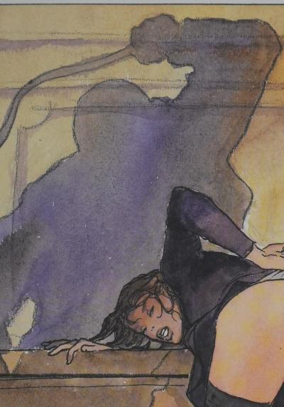 Milo MANARA : Le châtiment, Lithographie originale signée 2