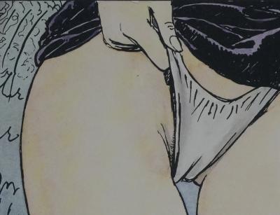 Milo MANARA : Sous la soie, Lithographie originale signée 2