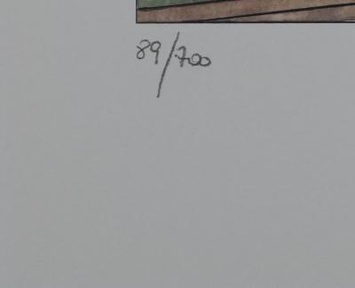 Milo MANARA : Le billard, Lithographie originale signée 2