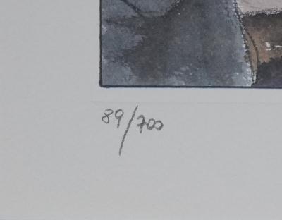 Milo MANARA : La fessée, Lithographie originale signée 2