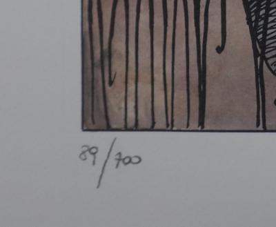 Milo MANARA : Jeu de jupons, Lithographie originale signée 2