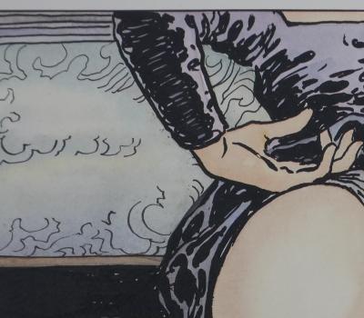 Milo MANARA : Jeu de jupons, Lithographie originale signée 2