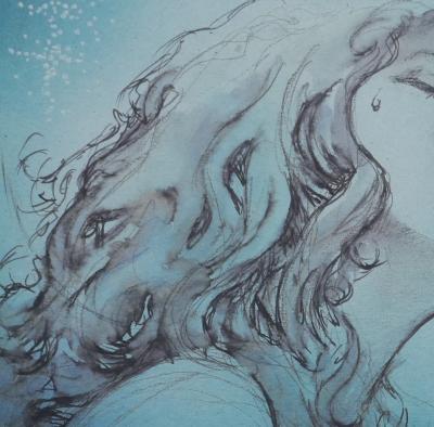 Milo Manara: Tears of Pleasure, Original signed lithograph 2