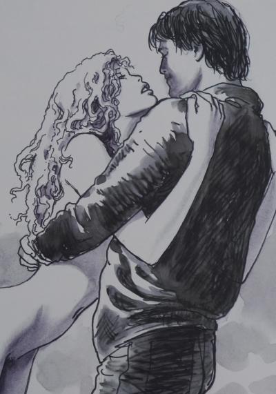 Milo Manara: Budding Love, Original signed lithograph 2