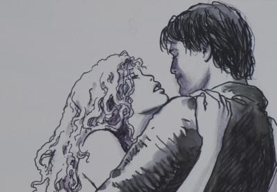 Milo Manara: Budding Love, Original signed lithograph 2