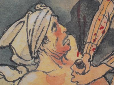 Milo MANARA : La mort de Marat, Lithographie originale signée 2