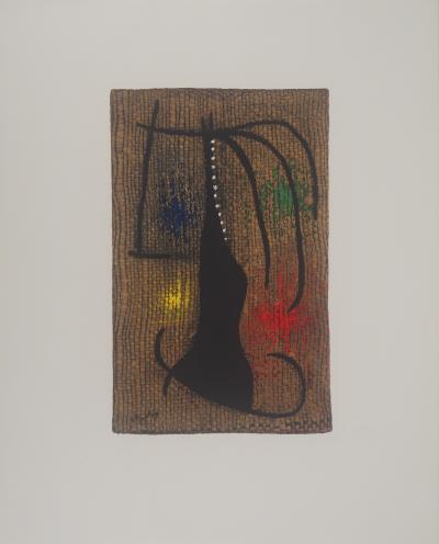 Joan MIRO : Femme à l’arc en ciel, Lithographie signée 2