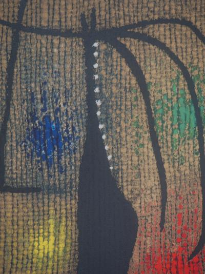 Joan MIRO : Femme à l’arc en ciel, Lithographie signée 2