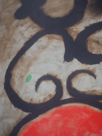 Joan MIRO : Femme au tabouret, Lithographie signée 2