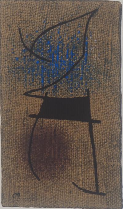 Joan MIRO : Femme en bleu, Lithographie signée 2