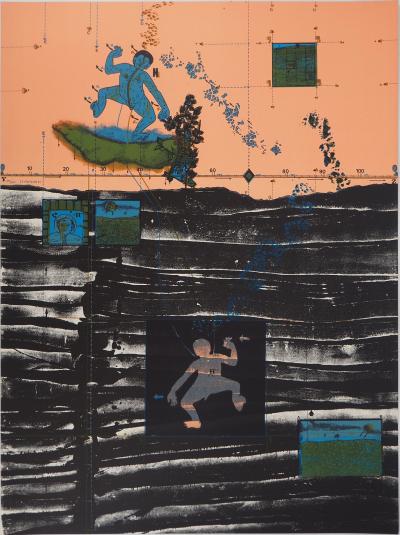 Jean-Pierre VIELFAURE : Sous la mer, Lithographie originale signée 2