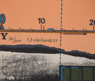 Jean-Pierre VIELFAURE : Sous la mer, Lithographie originale signée 2