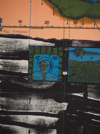 Jean-Pierre VIELFAURE : Sous la mer, Lithographie originale signée 2