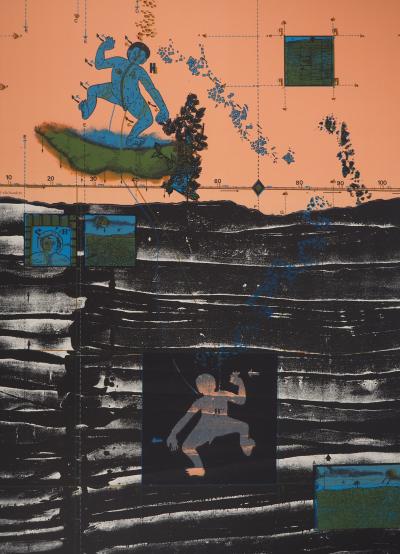 Jean-Pierre VIELFAURE : Sous la mer, Lithographie originale signée 2