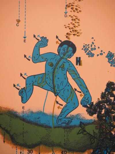 Jean-Pierre VIELFAURE : Sous la mer, Lithographie originale signée 2