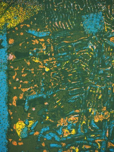 Jean-Pierre VIELFAURE : Le Mystère de la Grande Pyramide, Lithographie originale signée 2