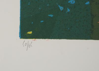 Jean-Pierre VIELFAURE : Le Mystère de la Grande Pyramide, Lithographie originale signée 2