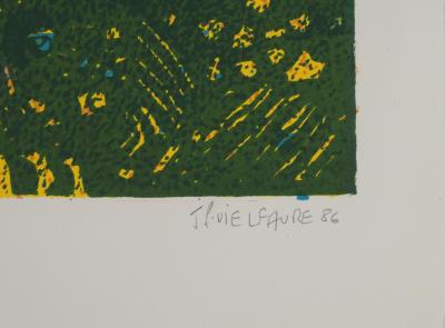 Jean-Pierre VIELFAURE : Le Mystère de la Grande Pyramide, Lithographie originale signée 2