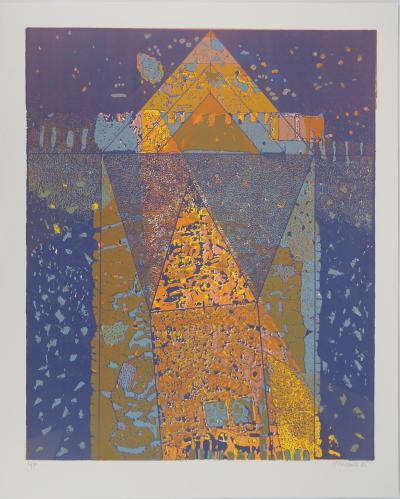 Jean-Pierre VIELFAURE : Royaume souterrain, Lithographie originale signée