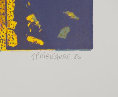 Jean-Pierre VIELFAURE : Royaume souterrain, Lithographie originale signée 2