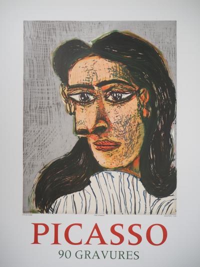 Pablo PICASSO : Portrait de femme (Dora Maar), Affiche en lithographie 2