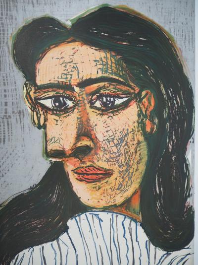 Pablo PICASSO : Portrait de femme (Dora Maar), Affiche en lithographie 2