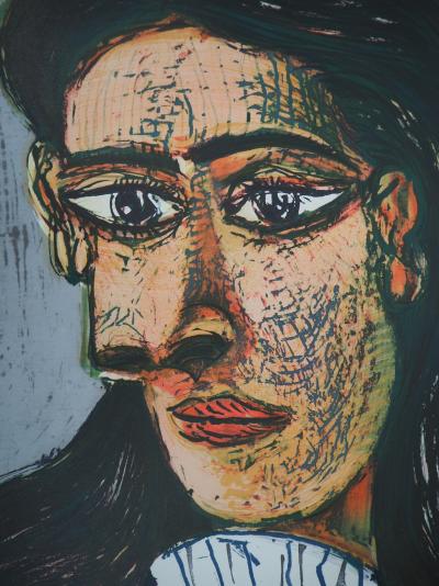 Pablo PICASSO : Portrait de femme (Dora Maar), Affiche en lithographie 2