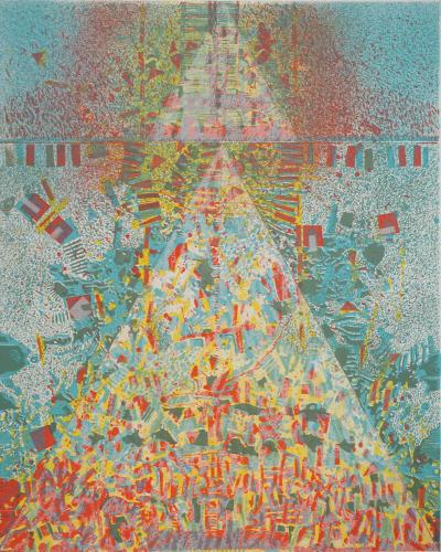 Jean-Pierre VIELFAURE: Celestial Pyramid, Original signed lithograph 2